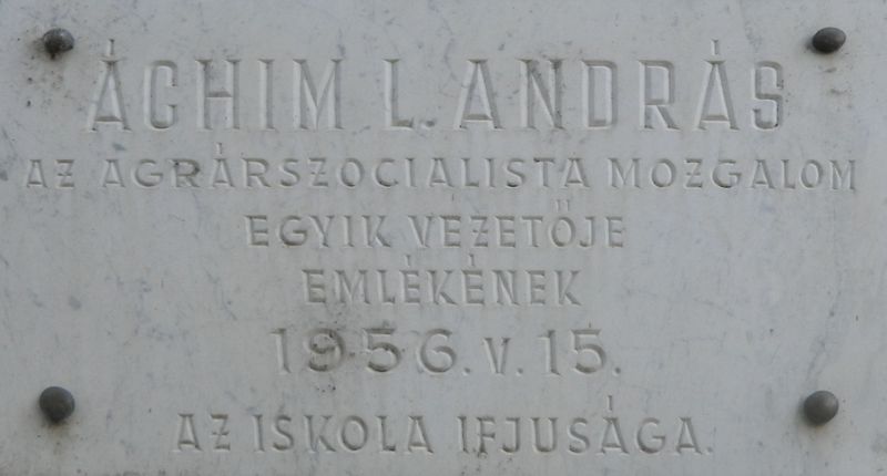 Fájl:Bekescsaba beg achim l andras emlektabla.jpg