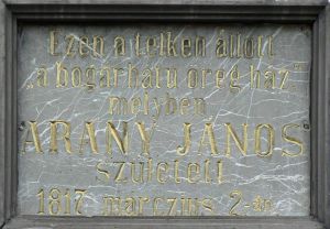 Nagyszalonta arany janos emlektabla.jpg