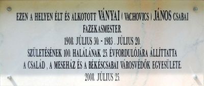 Bekescsaba vanyai janos emlektabla.jpg