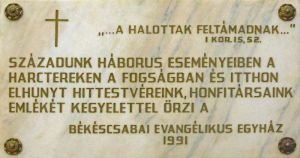 Bekescsaba elhunyt hittestverek emlektabla.jpg
