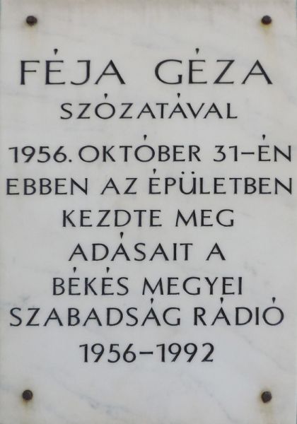 Fájl:Bekescsaba szabadsag radio emlektabla.jpg