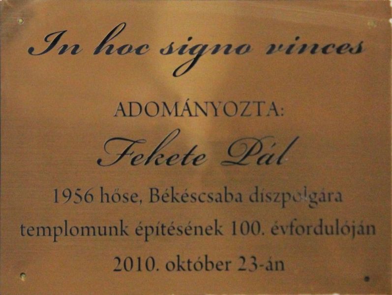 Fájl:Bekescsaba fekete pal adomany emlektabla.jpg