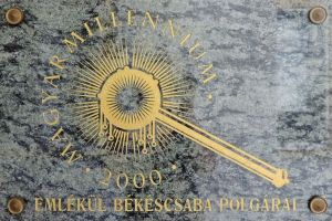 Bekescsaba magyar millennium emlektabla.jpg