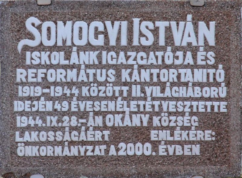 Fájl:Okany somogyi istvan emlektabla.jpg