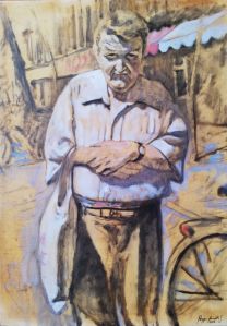 Megyeri-Horváth Gábor festménye (olaj, vászon, 70x50 cm, 2016)