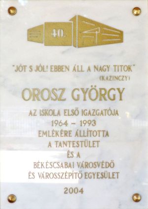 Bekescsaba orosz gyorgy emlektabla.jpg