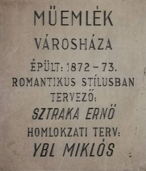 Bekescsaba varoshaza muemlek emlektabla.jpg