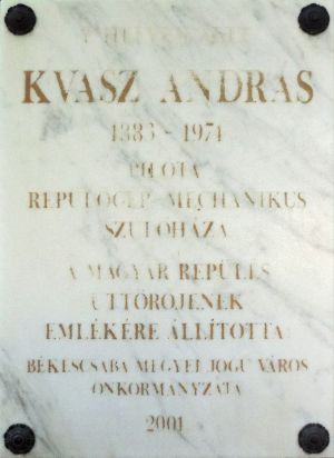 Bekescsaba kvasz andras emlektabla.jpg