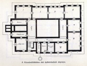 A múzeum alagsori alaprajza