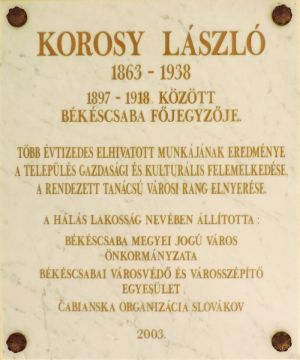 Bekescsaba korosy laszlo emlektabla.jpg