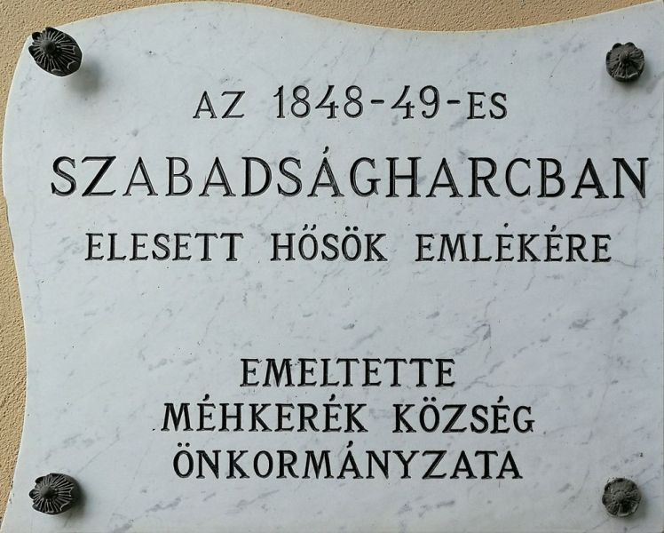 Fájl:Mehkerek 1848 49 elesettek emlektabla.jpg