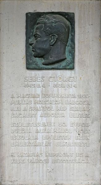 Fájl:Bekescsaba sebes gyorgy emlektabla.jpg