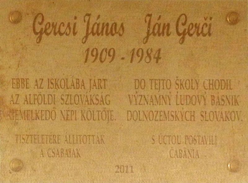 Fájl:Bekescsaba gercsi janos emlektabla.jpg