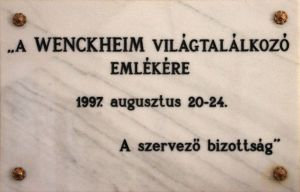 Szabadkigyos wenckheim vilagtalalkozo emlektabla.jpg