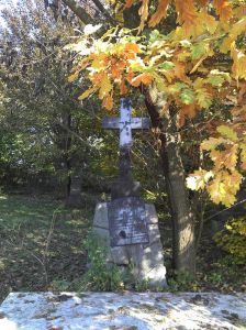 A gróf sírja a gerlai temetőben
