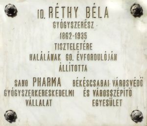 Bekescsaba rethy bela emlektabla.jpg