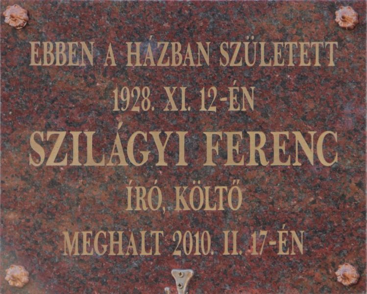 Fájl:Gyomaendrod szilagyi ferenc emlektabla.jpg