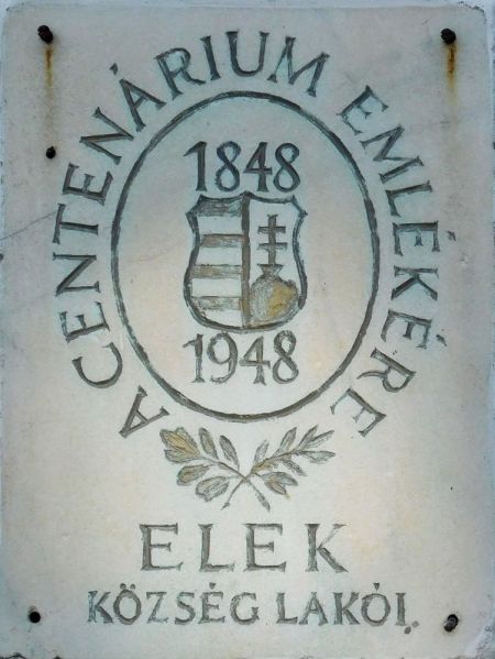 Fájl:Elek 1848 centenarium emlektabla.jpg