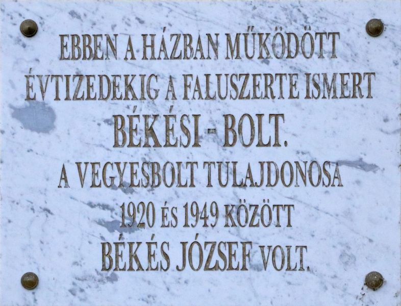 Fájl:Gadoros bekesi bolt emlektabla.jpg