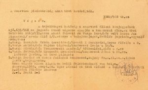 Az 1663/239 hrsz. számú ingatlan öröklési jegyzőkönyve