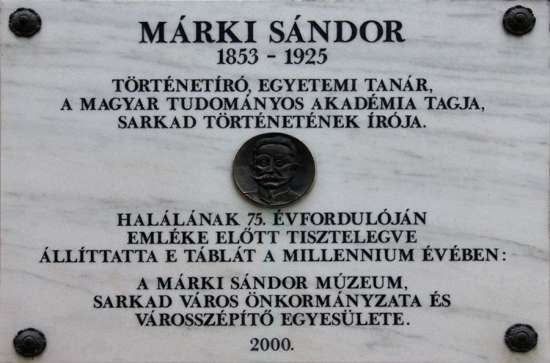 Fájl:Sarkad marki sandor emlektabla.jpg