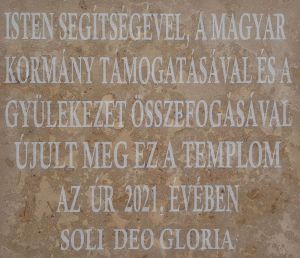 Bekescsaba evangelikus kistemplom emlektabla 02.jpg