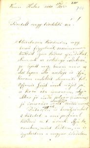Karacs Teréz levele Haan Lajoshoz – Kunhalas, 1880. március 24. (1. oldal)