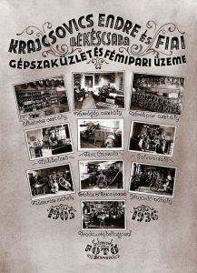 A KRENFI cég osztályai és műhelyei