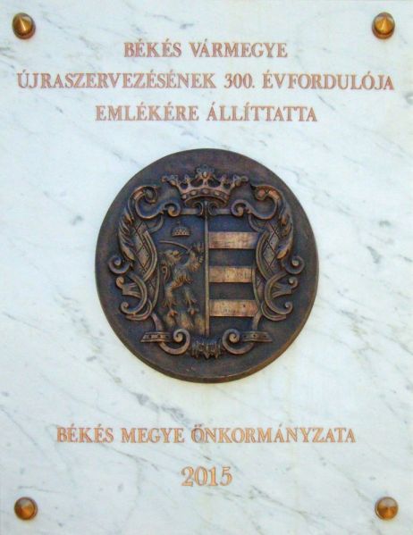 Fájl:Bekescsaba bekes varmegye ujraszervezese emlektabla.jpg