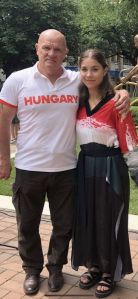 Gyáni János vezetőedző és Özbas Szofi