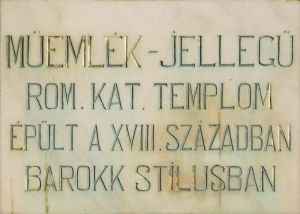 Elek katolikus templom emlektabla.jpg