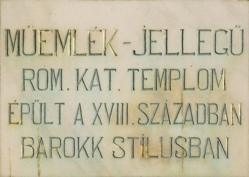 Fájl:Elek katolikus templom emlektabla.jpg