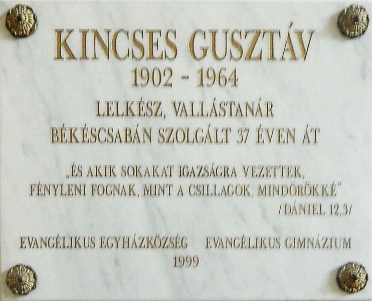 Fájl:Bekescsaba kincses gusztav emlektabla.jpg
