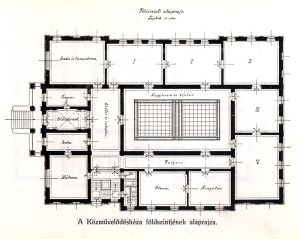 A múzeum földszinti alaprajza