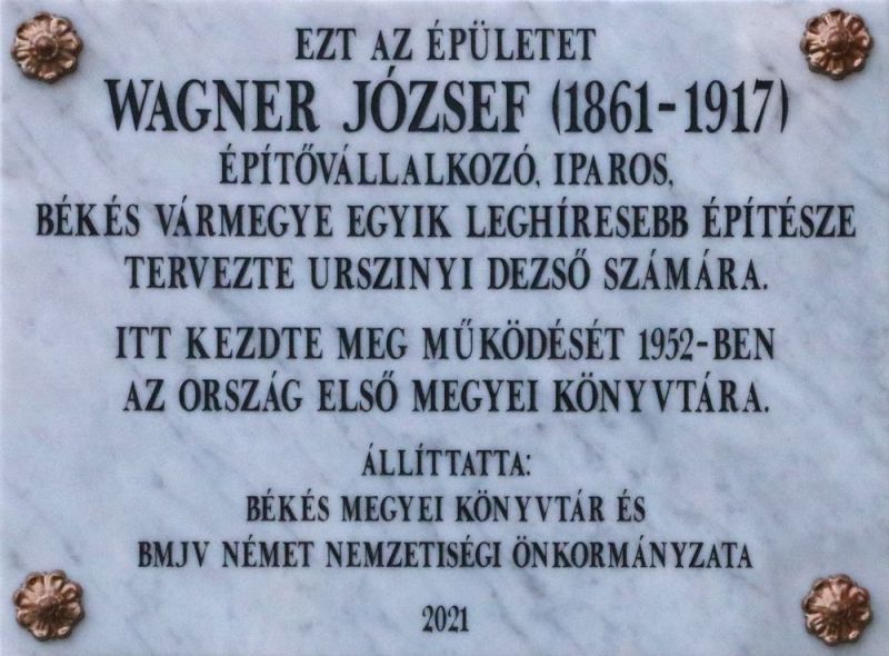 Fájl:Bekescsaba wagner jozsef emlektabla.jpg