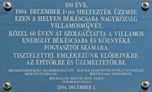 Bekescsaba villamosmu emlektabla.jpg