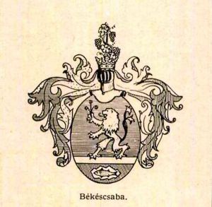 Békéscsaba címere a Városok Lapjában (1941)