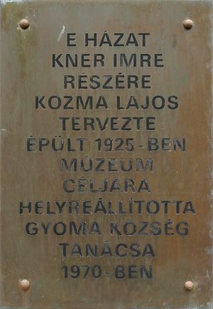 Gyomaendrőd kner nyomdaipari muzeum emlektabla.jpg