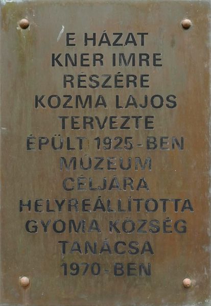 Fájl:Gyomaendrőd kner nyomdaipari muzeum emlektabla.jpg