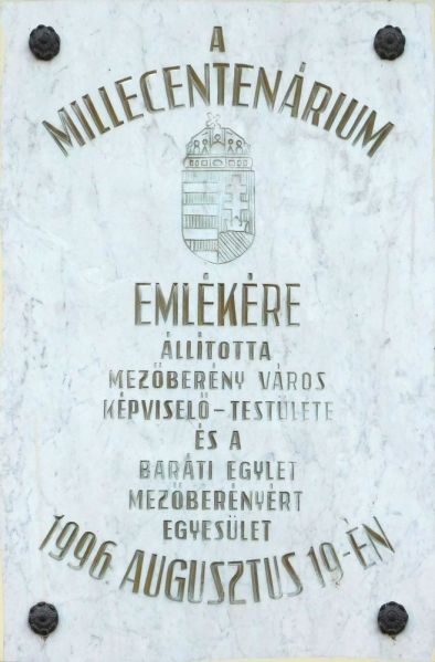 Fájl:Mezobereny millecentenarium emlektabla.jpg