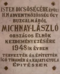 Bekescsaba adventista imahaz emlektabla.jpg