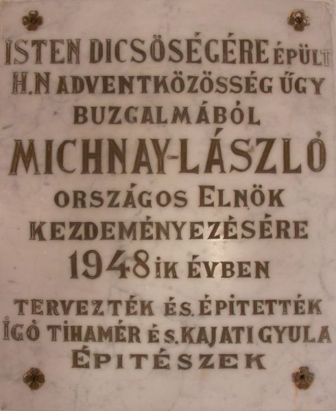 Fájl:Bekescsaba adventista imahaz emlektabla.jpg