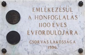 Csorvas millecentenarium emlektabla.jpg