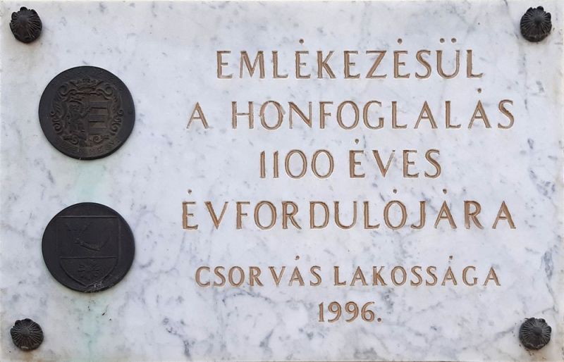 Fájl:Csorvas millecentenarium emlektabla.jpg