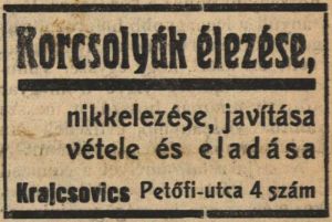 Hirdetés (1938)