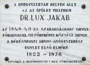 Mezobereny lux jakab emlektabla.jpg